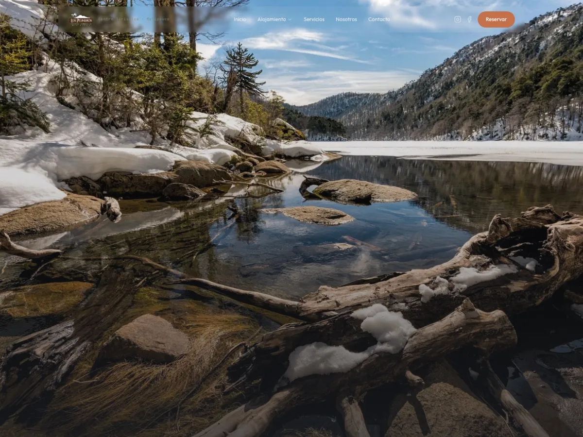 Página web de Los Pioneros, centro turístico en Melipeuco — diseño web para turismo de LabDeco360