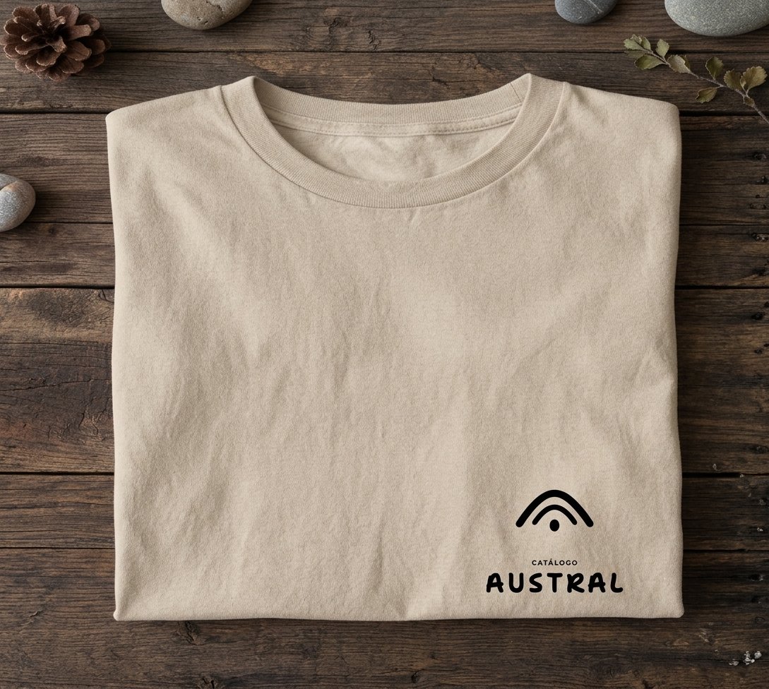Polera de merchandising de Catálogo Austral