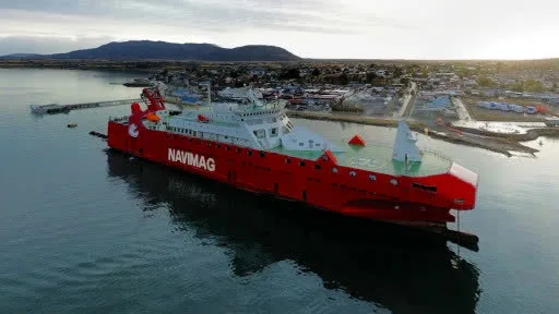 Tour virtual 360° del ferry Esperanza de Navimag en Puerto Natales, fiordos patagónicos